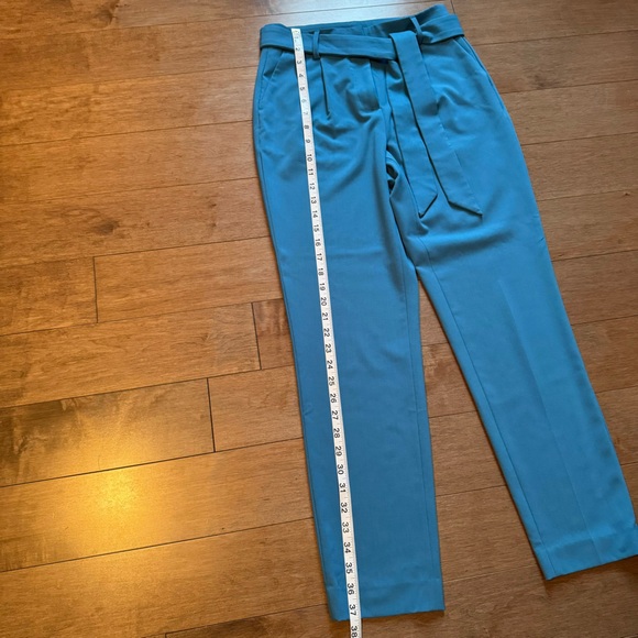 RW&CO Azur Blue Pants with High Waist and Tapered Ankle - Picture 10 of 13